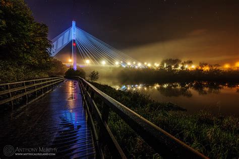 Foggy bridge | The Boyne Cable Bridge on a foggy night. | Anthony Murphy | Flickr