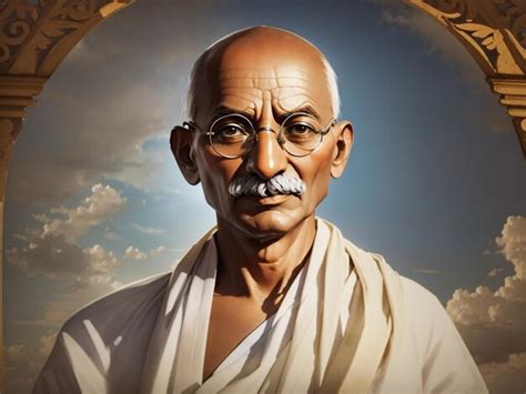 Premium AI Image | Mahatma gandhi indian freedom fighter 2 october