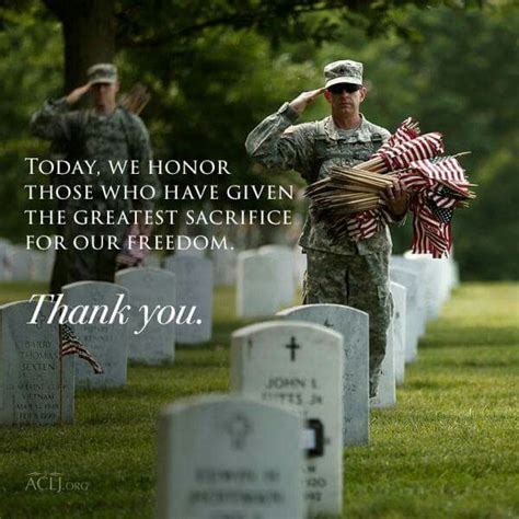 Today we honor this who have given the greatest sacrifice for our freedom. Thank you! | Memorial ...