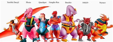 4 Members Of Secret Scout In Dinosaucers | 80s cartoons, Dic entertainment, 80s cartoon