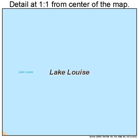 Lake Louise Alaska Street Map 0242805