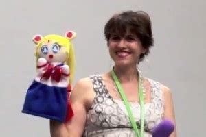 Terri Hawkes, voice of Sailor Moon, at Florida Anime Experience ...