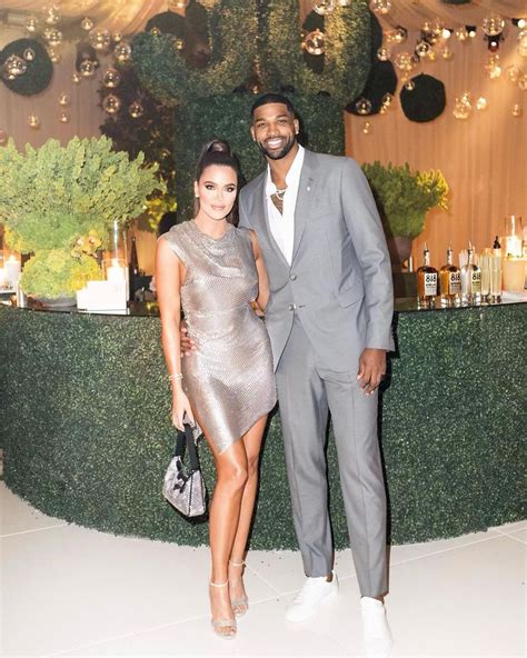 Khloe Kardashian's boyfriend Tristan Thompson fuels engagement rumors as he leaves flirty ...