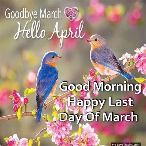 End Day Of March – Good Morning - Good Morning Wishes & Images