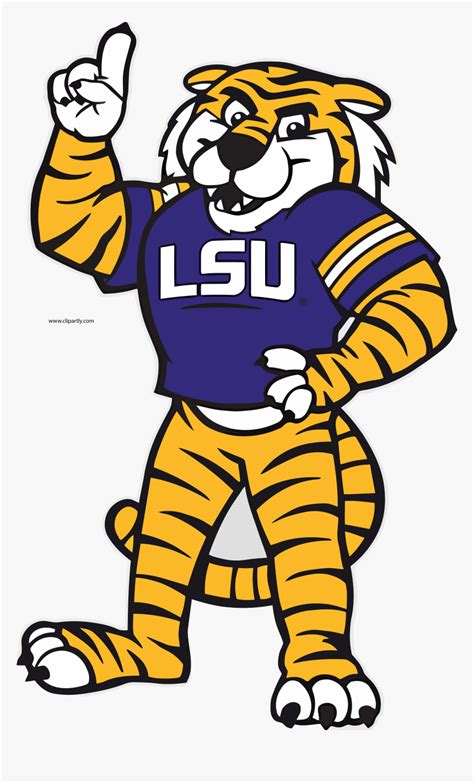 Lsu Tiger Mascot Cartoon, HD Png Download , Transparent Png Image - PNGitem