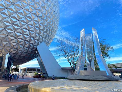 PHOTOS & VIDEOS: EPCOT Unveils NEW Entrance Fountain - AllEars.Net