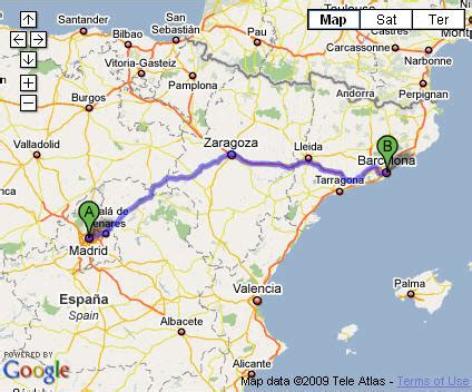 Distance Between Madrid and Barcelona Spain | World Fast Train