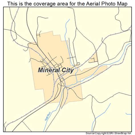 Aerial Photography Map of Mineral City, OH Ohio