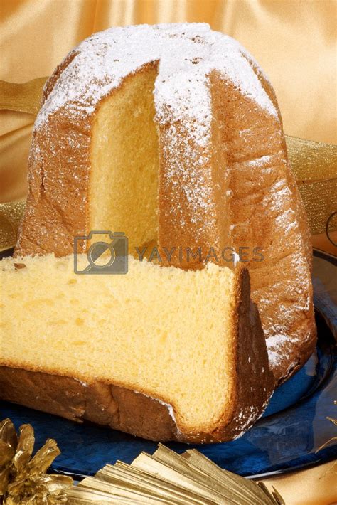 Pandoro the italian Christmas golden cake by citylights Vectors ...