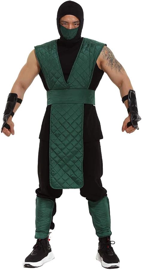 Amazon.com: miccostumes Men's Reptile Cosplay Halloween Costume Green Suit: Clothing