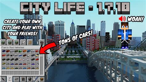 Minecraft | City Life - 1.7.10. MODPACK SHOWCASE! (REAL LIFE MODS!) CARS PLANES FURNITURE AND ...