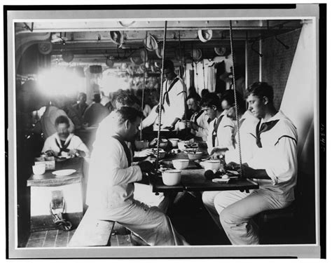 U.S.S. Olympia - crew's mess, 1899 / photo by Frances Benjamin Johnston ...