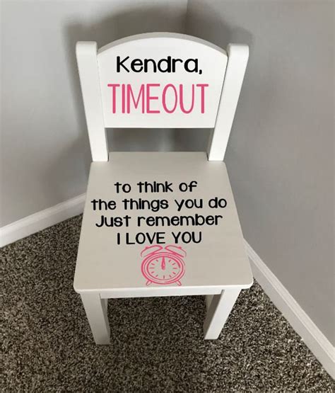 Wood Time Out Chair Time Out Chair Timeout Chair Naughty | Etsy