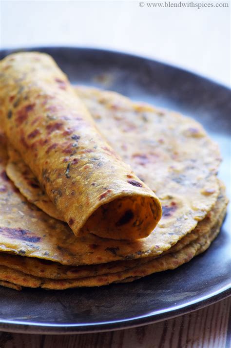 Kasuri Methi Paratha Recipe - Indian Paratha with Dry Fenugreek Leaves