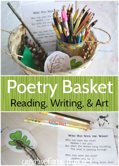 Poetry Basket for Creative Writing Fun - Creative Family Fun