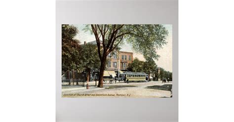 Montclair NJ 1908 Vintage Poster | Zazzle