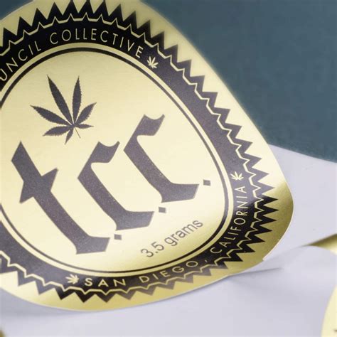 Custom Cannabis Labels - Free Shipping - Stunning Quality Guaranteed