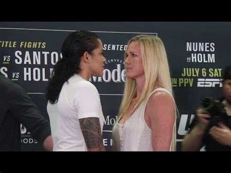 Amanda Nunes vs. Holly Holm Face Off | UFC 239 Media Day : WMMA