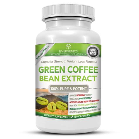 Evergenics Green Coffee Bean Extract Weight Loss Formula • Superior ...