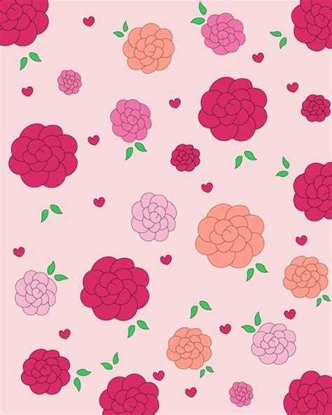 Premium Vector | Rose pattern background