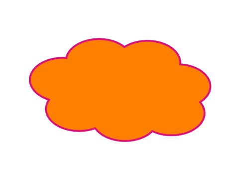 Orange Cloud Clip Art at Clker.com - vector clip art online, royalty ...