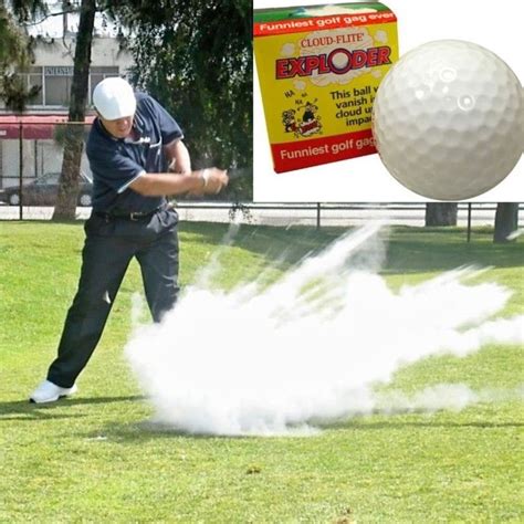 EXPLODING GOLF BALL ~ Smoke Dust Cloud - Magic Trick Funny Gag Joke Prank Toy | eBay