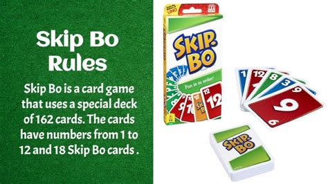 How To Play Skip Bo Rules And Cards - Learning Board Games