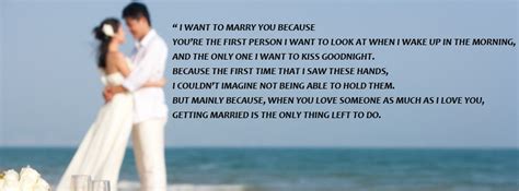 I want to marry you because... | I Love SMS Quotes Message FB cover