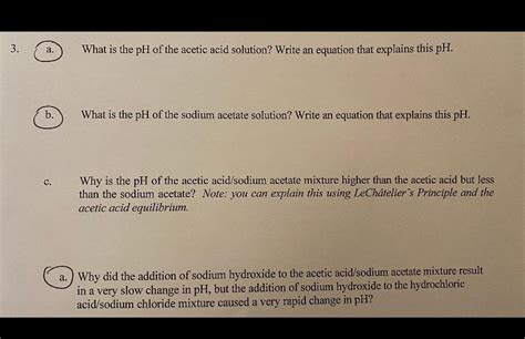 Solved What is the pH of the ammonia solution? Write an | Chegg.com