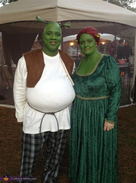 Homemade Shrek & Fiona Costume for Couples