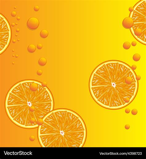 Orange juice background Royalty Free Vector Image