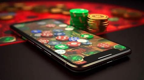 3d Rendering Of A Phone Screen With Ample Space For Online Casino Gambling Coins Background ...