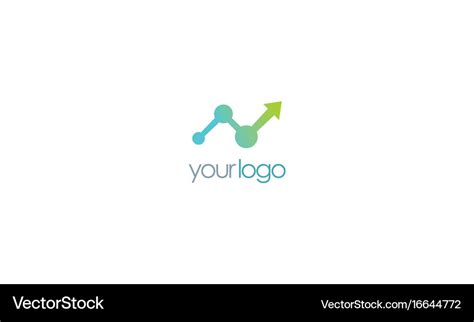 Arrow business progress logo Royalty Free Vector Image