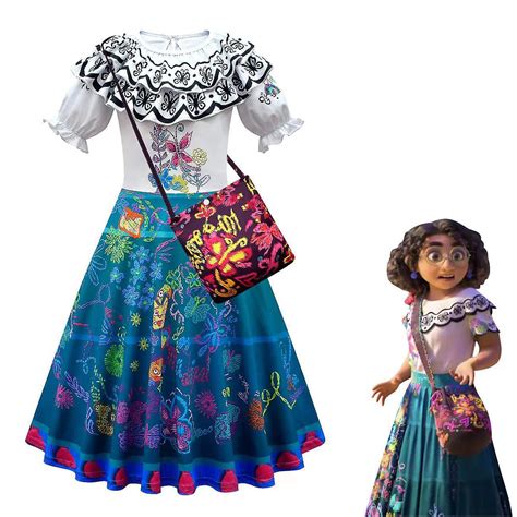 Kids Encanto Mirabel Dress Madrigal Mirabel Cosplay Costume For Girls Ages 3 And Up | Fruugo US