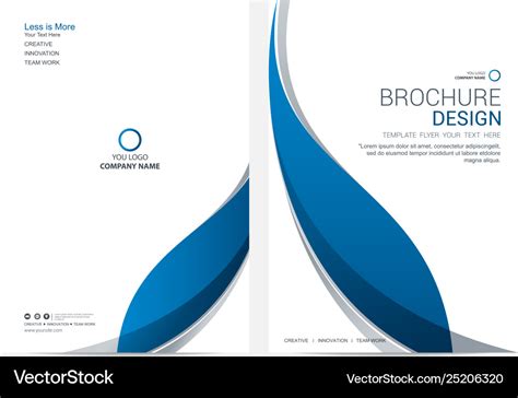 Brochure template flyer design background Vector Image