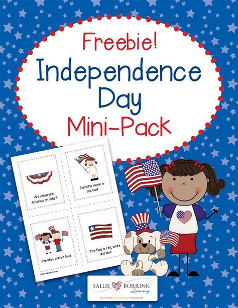 Enjoy this FREE Independence Day Mini-Pack! Fun activities to celebrate the Fourth of July! 4th ...