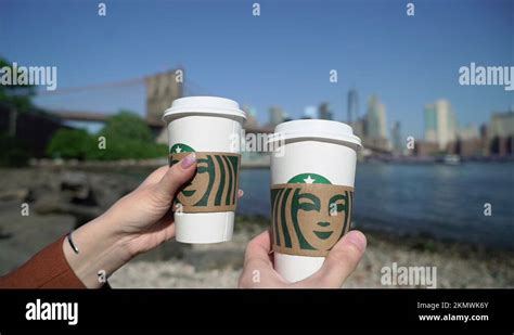 Starbucks espresso cups at starbucks Stock Videos & Footage - HD and 4K ...