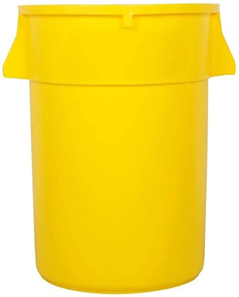 PRO&Family 8 Pack! 44 Gallon Yellow Trash Can. Commercial Trash Container. Ingredient bin ...