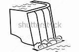Water Dam Coloring Pages Sketch Page sketch template