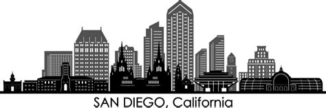 Imágenes de San Diego Skyline Silhouette: descubre bancos de fotos ...