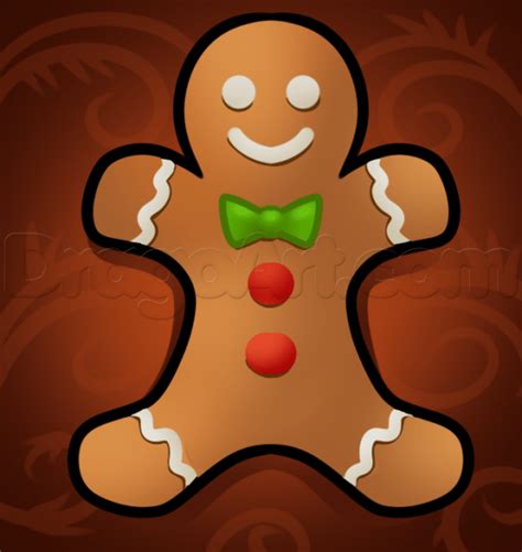 how to draw a gingerbread man easy #kidswoodcrafts | Easy christmas drawings, Christmas photo ...