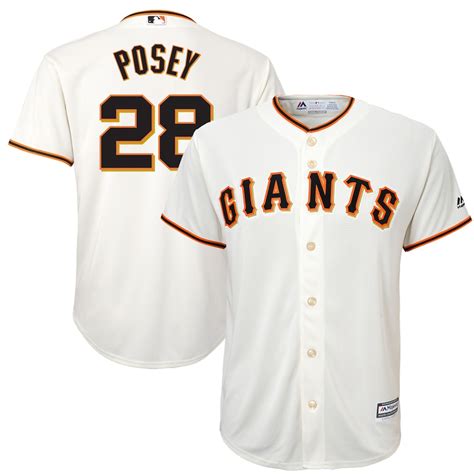 Youth San Francisco Giants Buster Posey Cream Alternate Cool Base ...