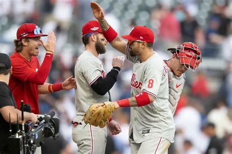 Photos from the Phillies Game 1 playoff win against Atlanta