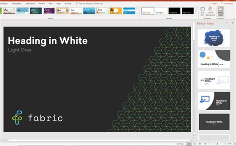 Office 365 PowerPoint: Design Ideas - Fabric IT