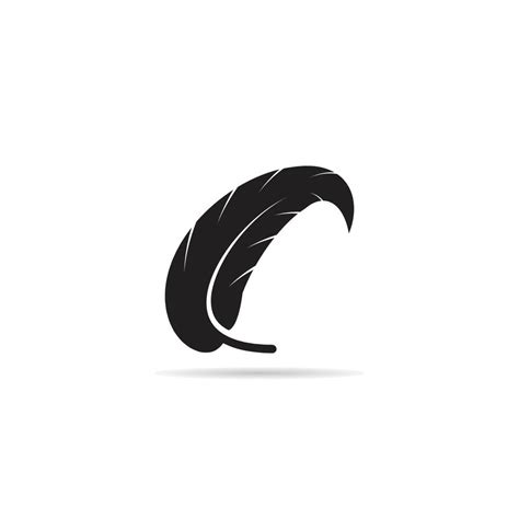 black feather vector illustration 9403379 Vector Art at Vecteezy