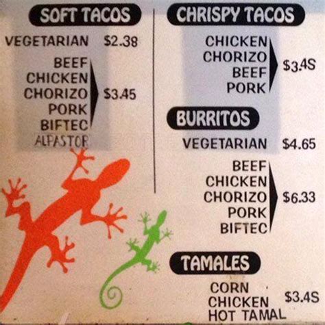 Tacos El Asador Menu, Menu for Tacos El Asador, Seaton Village, Toronto - Urbanspoon/Zomato