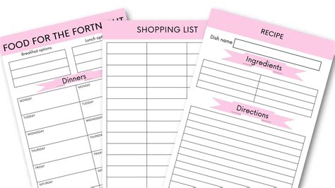 Two week meal plan fortnightly meal planning template | Etsy