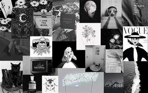 Aesthetic Collage, computer dark grey aesthetic HD wallpaper | Pxfuel