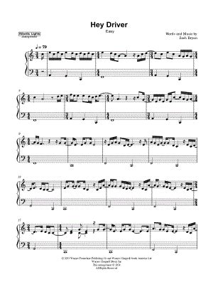 "Hey Driver" Sheet Music - 2 Arrangements Available Instantly - Musicnotes