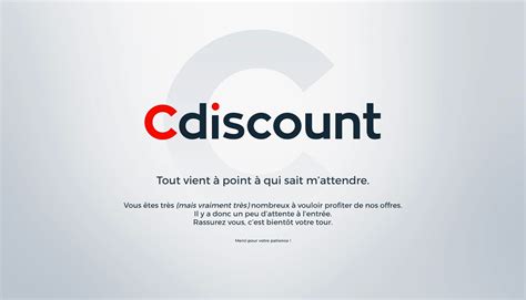 Cdiscount - Maintenance